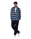 The Hurley Mens Portland Heavywight Flannel Shirt in Nightforce