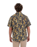 The Hurley Mens Dogpatch Camp Shirt in Black