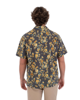 The Hurley Mens Dogpatch Camp Shirt in Black