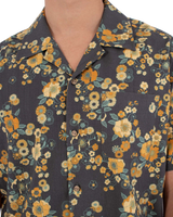 The Hurley Mens Dogpatch Camp Shirt in Black