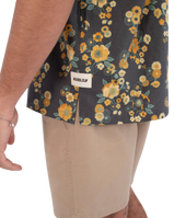 The Hurley Mens Dogpatch Camp Shirt in Black