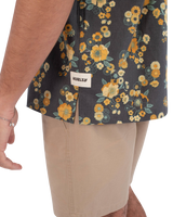 The Hurley Mens Dogpatch Camp Shirt in Black