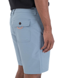 The Hurley Mens Supply Hybrid Walkshorts in Worker Blue