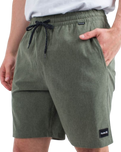 Phantom Flow Volley Shorts in Charcoal Fern