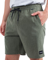 Phantom Flow Volley Shorts in Charcoal Fern