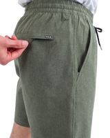 Phantom Flow Volley Shorts in Charcoal Fern