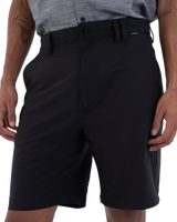 The Hurley Mens Phantom Heather Walkshorts in Black