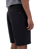The Hurley Mens Phantom Heather Walkshorts in Black