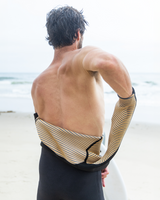 Comp+ 5/4mm Chest Zip Wetsuit in Black & Blue Nights