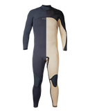 Comp+ 5/4mm Chest Zip Wetsuit in Black & Blue Nights