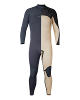 Comp+ 5/4mm Chest Zip Wetsuit in Black & Blue Nights