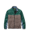 The Passenger Mens Set Off Corduroy Zip Fleece Jacket in Deep Ocean & Slate Grey