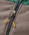 The Passenger Mens Set Off Corduroy Zip Fleece Jacket in Deep Ocean & Slate Grey