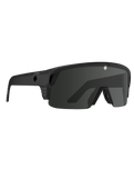The Spy Monolith 5050 Sunglasses in Matte Black & Happy Grey Green Black Spectra Mirror