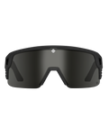 The Spy Monolith 5050 Sunglasses in Matte Black & Happy Grey Green Black Spectra Mirror