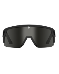 The Spy Monolith 5050 Sunglasses in Matte Black & Happy Grey Green Black Spectra Mirror