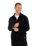 Built Twill Jacket in Black