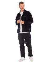 Built Twill Jacket in Black