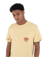 The Hurley Mens Heart Pocket T-Shirt in Hazelnut