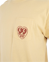 The Hurley Mens Heart Pocket T-Shirt in Hazelnut
