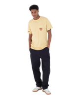 The Hurley Mens Heart Pocket T-Shirt in Hazelnut