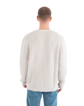 The Hurley Mens Waffle One & Only Jumper in Bone