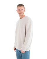 The Hurley Mens Waffle One & Only Jumper in Bone