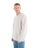 The Hurley Mens Waffle One & Only Jumper in Bone