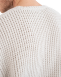 The Hurley Mens Waffle One & Only Jumper in Bone