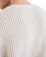 The Hurley Mens Waffle One & Only Jumper in Bone