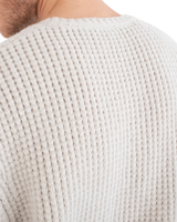 The Hurley Mens Waffle One & Only Jumper in Bone