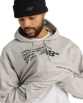 The New Balance Mens Numeric French Terry Hoodie in Athletic Grey