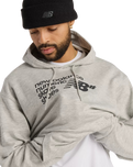 The New Balance Mens Numeric French Terry Hoodie in Athletic Grey