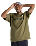 The New Balance Mens Numeric Cotton T-Shirt in Olive