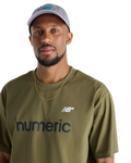 The New Balance Mens Numeric Cotton T-Shirt in Olive