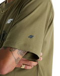 The New Balance Mens Numeric Cotton T-Shirt in Olive