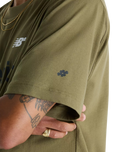 The New Balance Mens Numeric Cotton T-Shirt in Olive