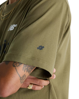 The New Balance Mens Numeric Cotton T-Shirt in Olive