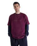 The New Balance Mens Numeric Cotton T-Shirt in Mulled Wine