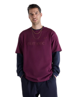 The New Balance Mens Numeric Cotton T-Shirt in Mulled Wine
