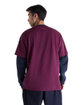 The New Balance Mens Numeric Cotton T-Shirt in Mulled Wine