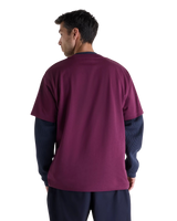 The New Balance Mens Numeric Cotton T-Shirt in Mulled Wine