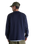 The New Balance Mens Numeric Waffle Knit Long Sleeve Henley T-Shirt in Dark Night