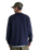 The New Balance Mens Numeric Waffle Knit Long Sleeve Henley T-Shirt in Dark Night