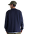The New Balance Mens Numeric Waffle Knit Long Sleeve Henley T-Shirt in Dark Night