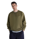 The New Balance Mens Numeric French Terry Sweatshirt in Olive