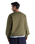 The New Balance Mens Numeric French Terry Sweatshirt in Olive
