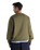 The New Balance Mens Numeric French Terry Sweatshirt in Olive