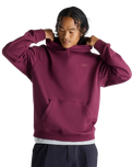 The New Balance Mens Numeric French Terry Hoodie in Mulled Wine
