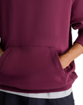 The New Balance Mens Numeric French Terry Hoodie in Mulled Wine